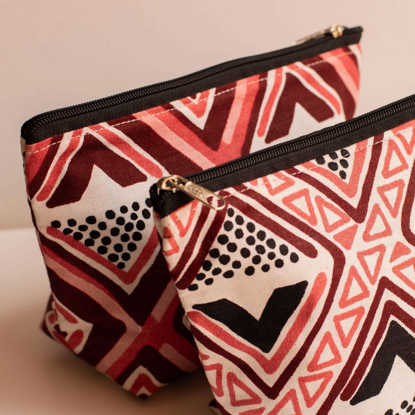 Geometric African Print Purse