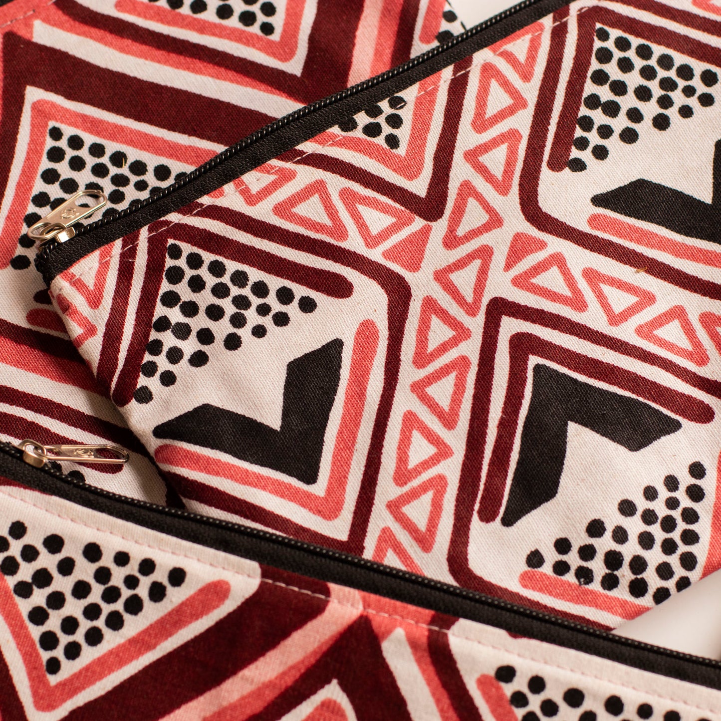 Geometric African Print Purse