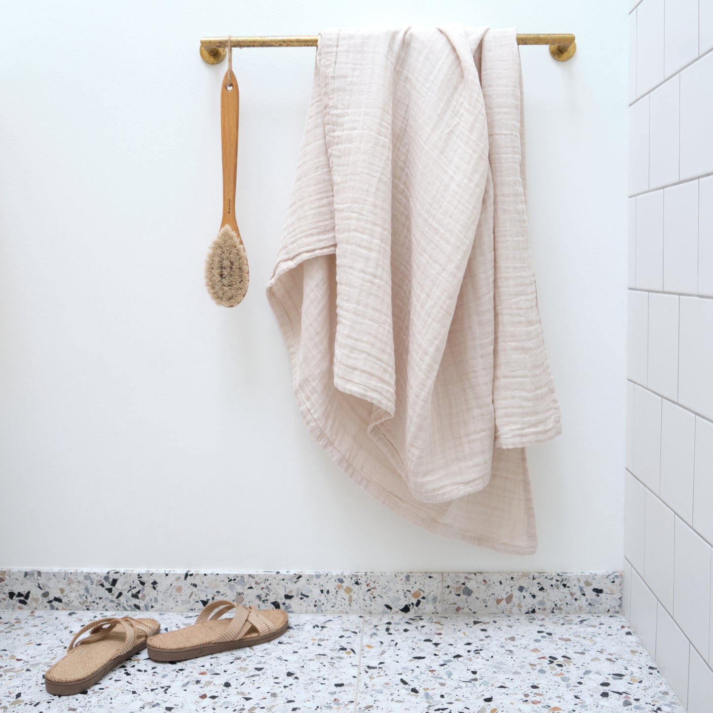Organic Cotton Fine Gauze Stone Bath Towel