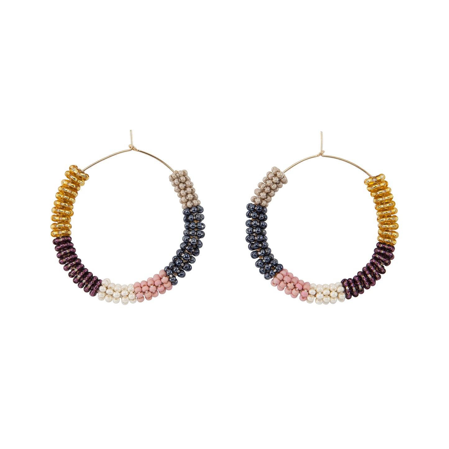 Handmade Jongoo Beaded Hoops
