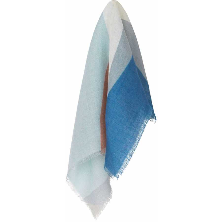 Rome Alpaca & Silk Scarf Blue