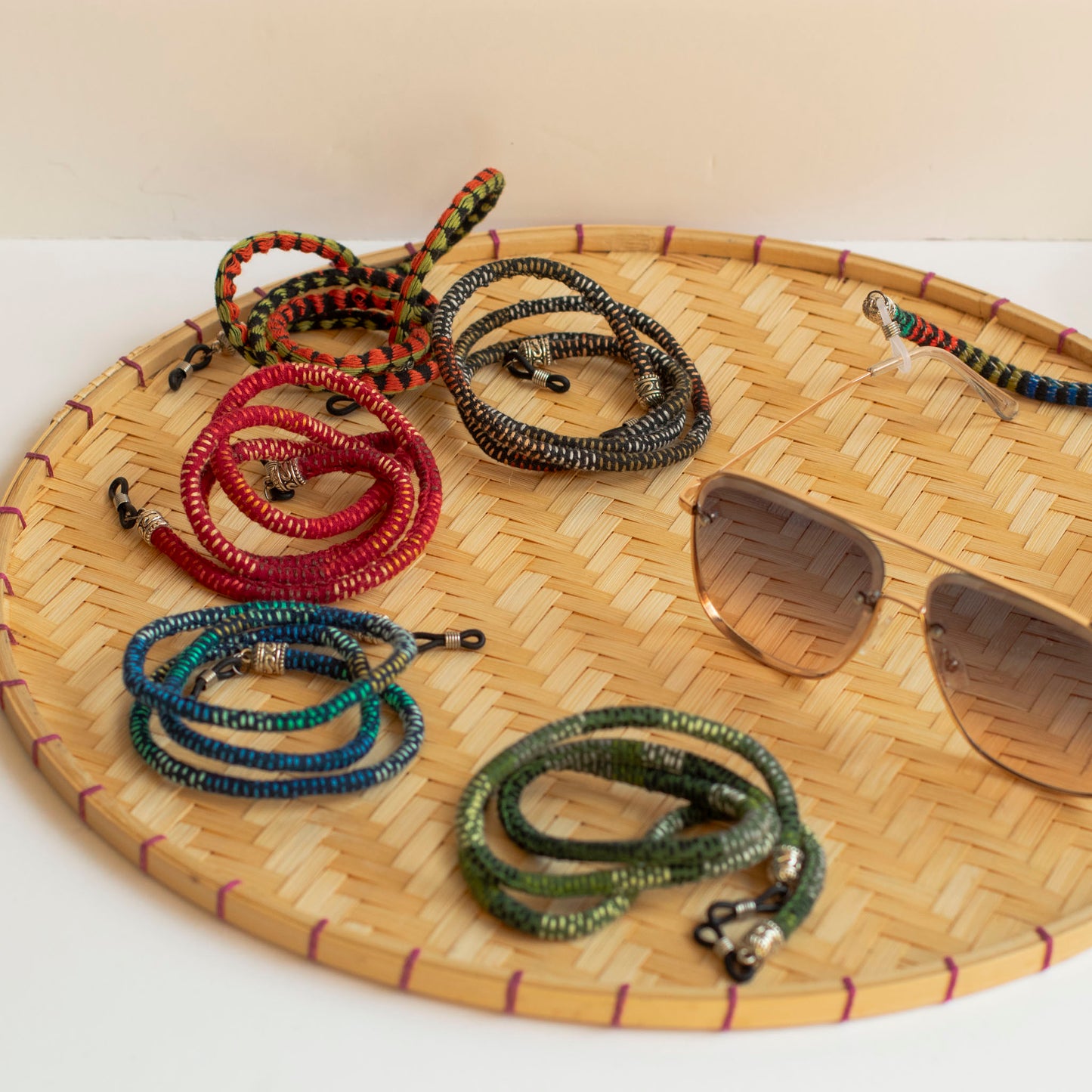 Handwoven Glasses Rope Holder