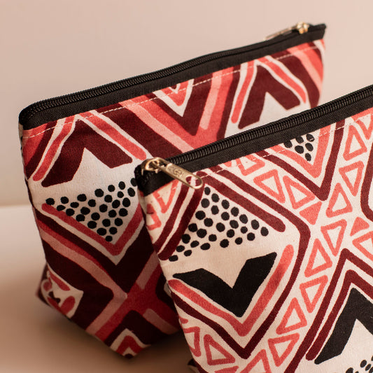 Geometric African Print Purse