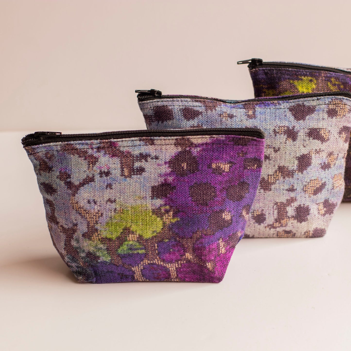 Purple Mix Print Purse