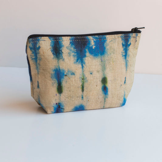 Tie-Dye Lines Print Purse