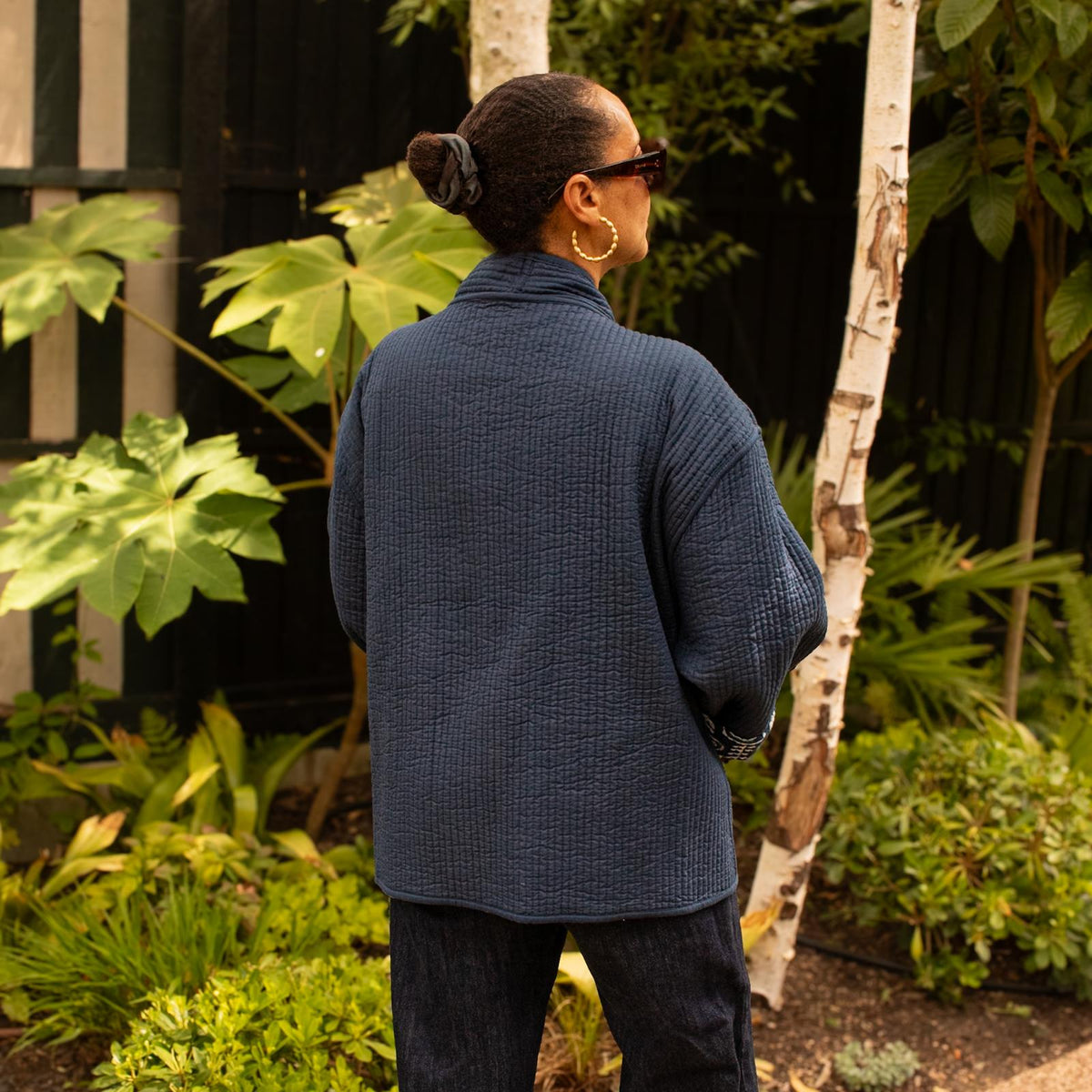 Reversible Blockprint Jacket