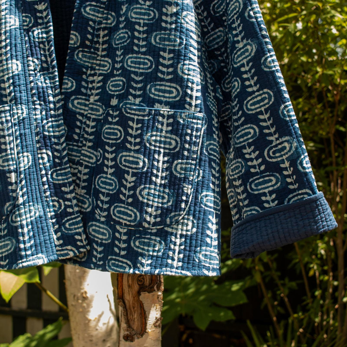 Reversible Blockprint Jacket