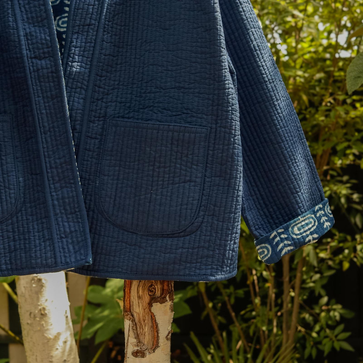 Reversible Blockprint Jacket