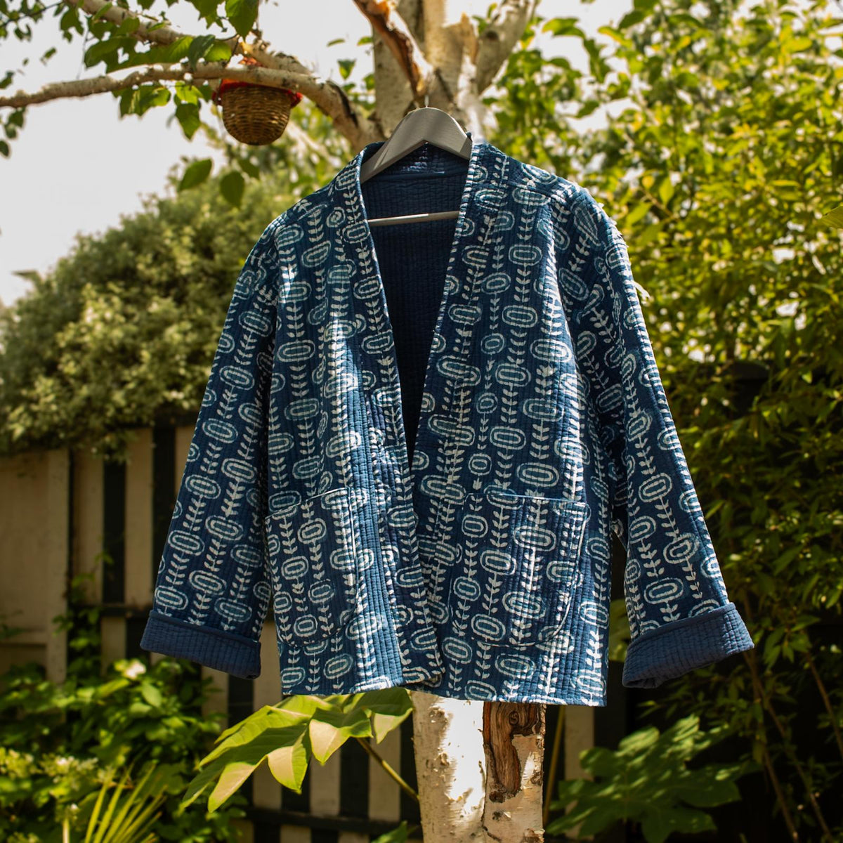 Reversible Blockprint Jacket