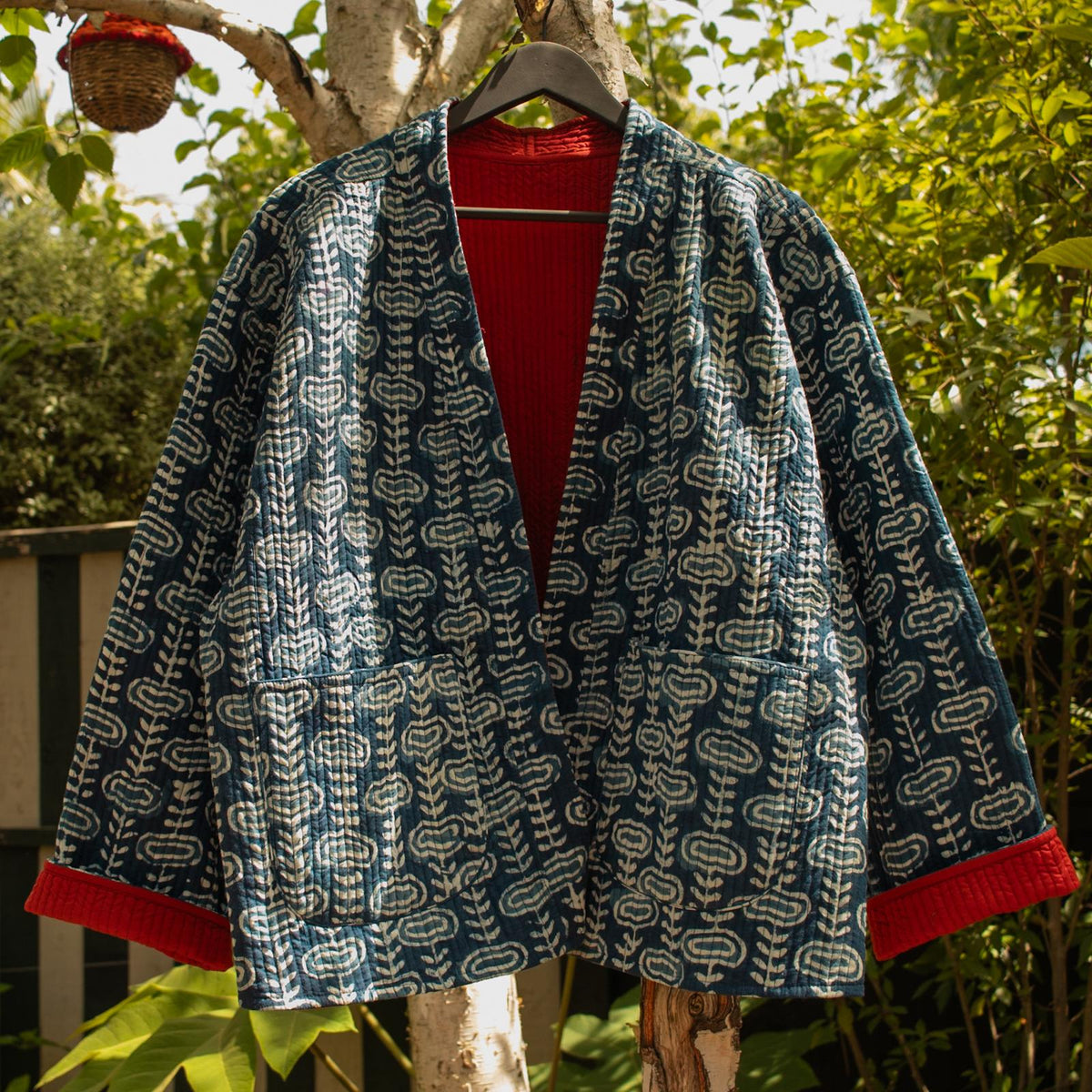 Reversible Blockprint Jacket