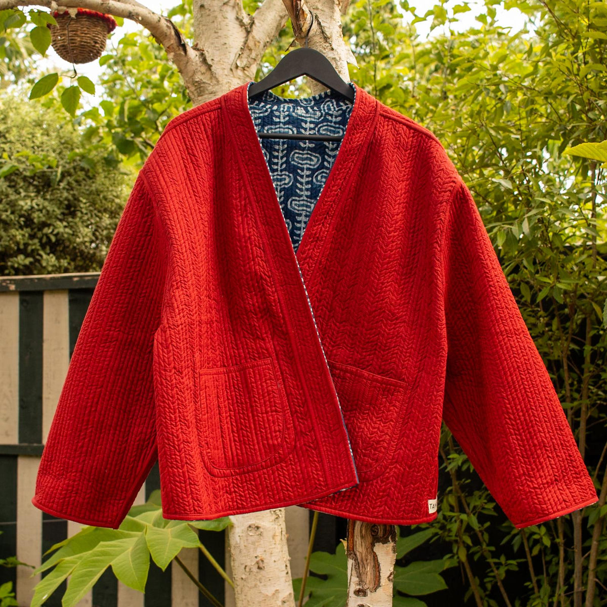 Reversible Blockprint Jacket