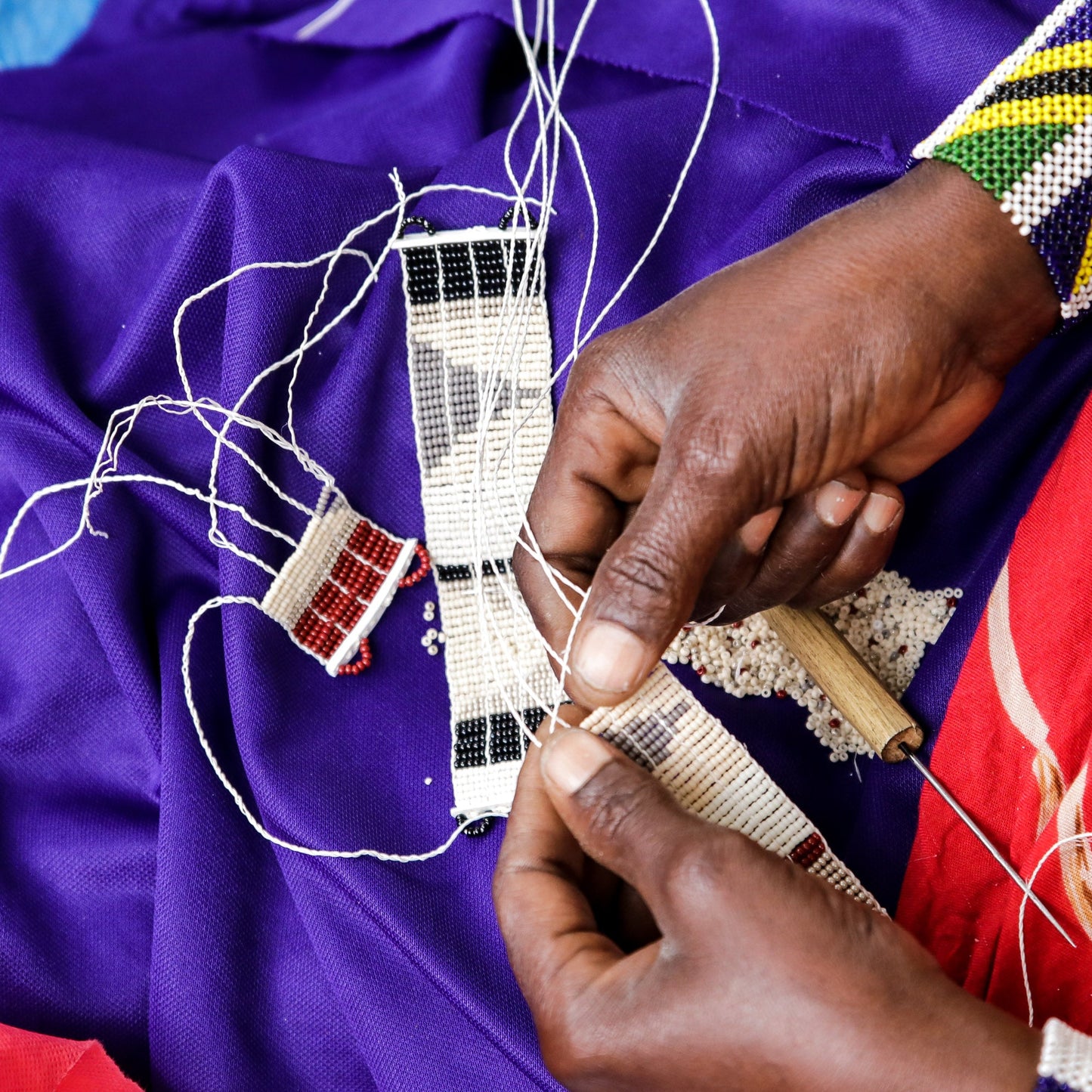 Handmade Pembatu Beaded Cuff