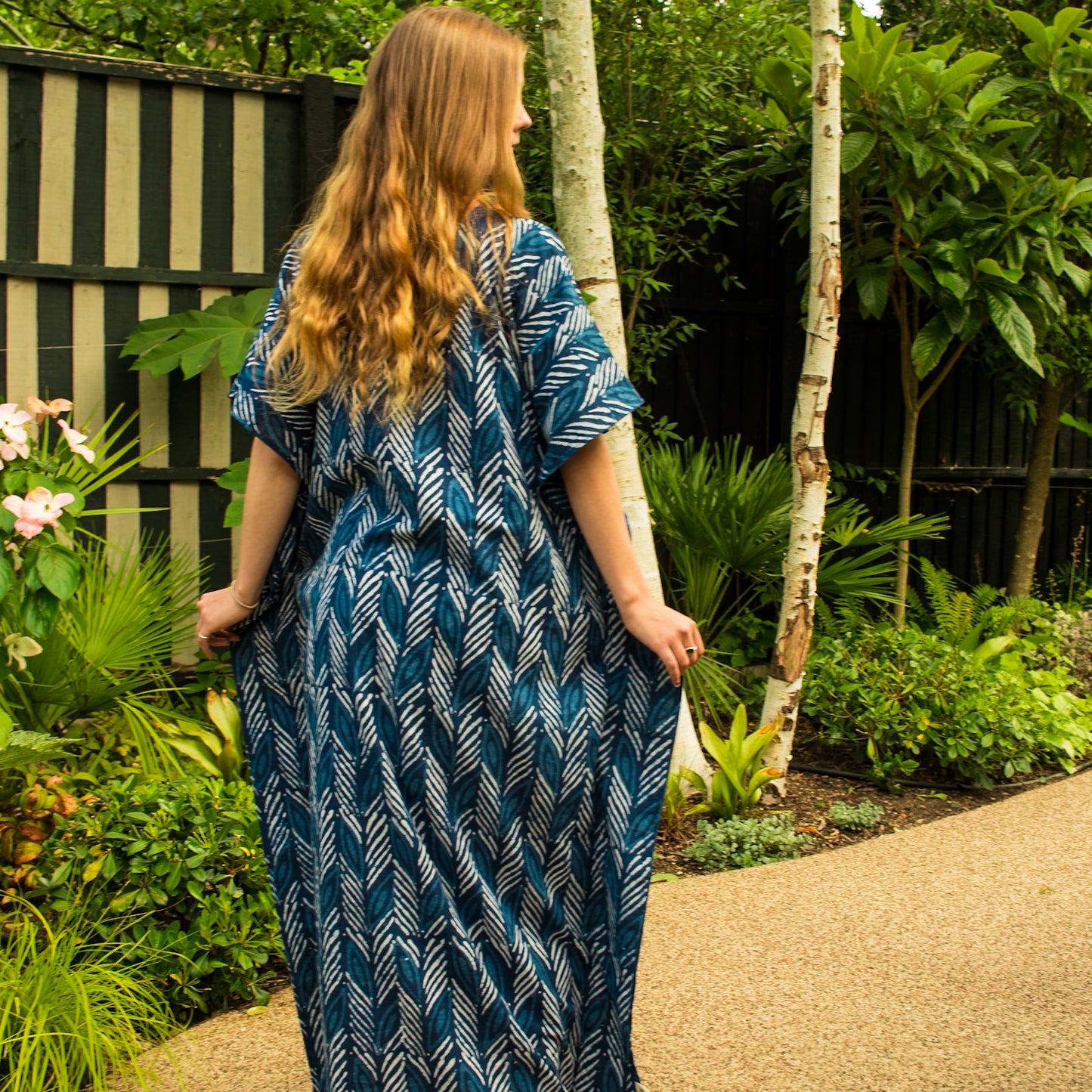 Leaf Print Kaftan