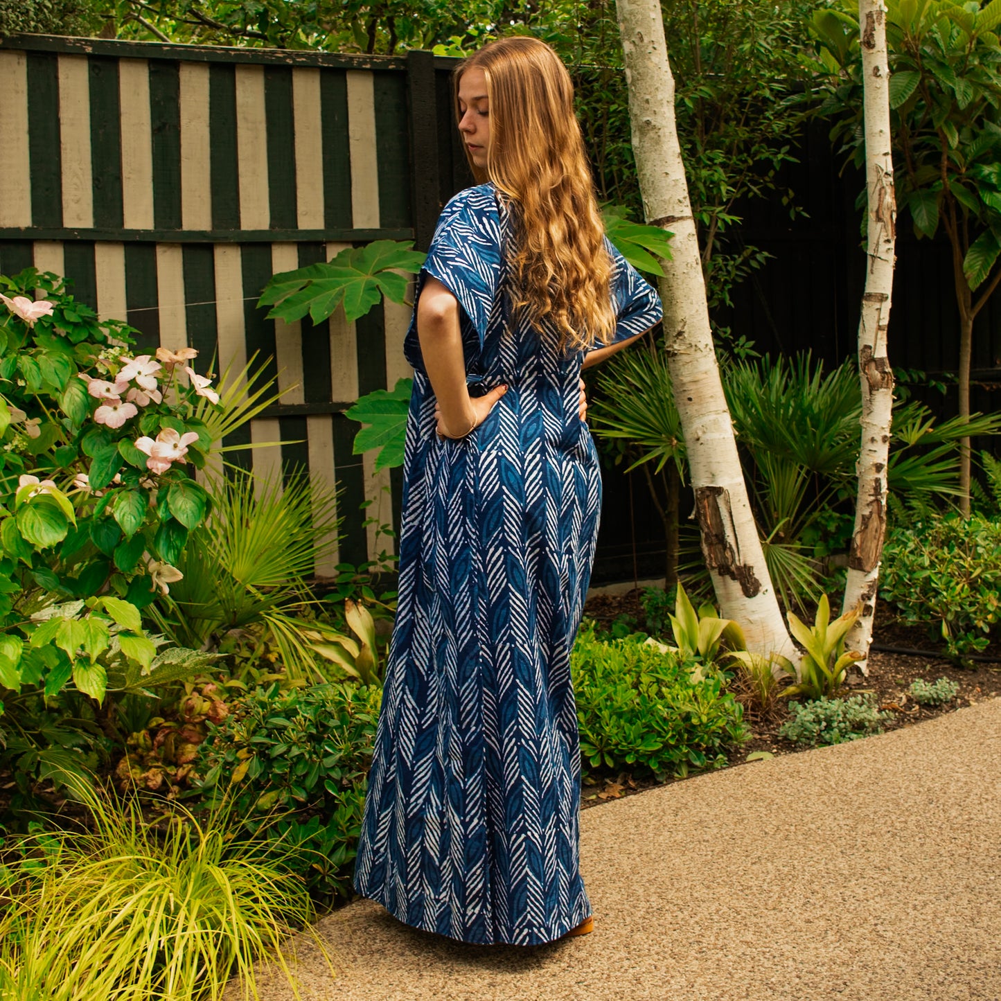 Leaf Print Kaftan