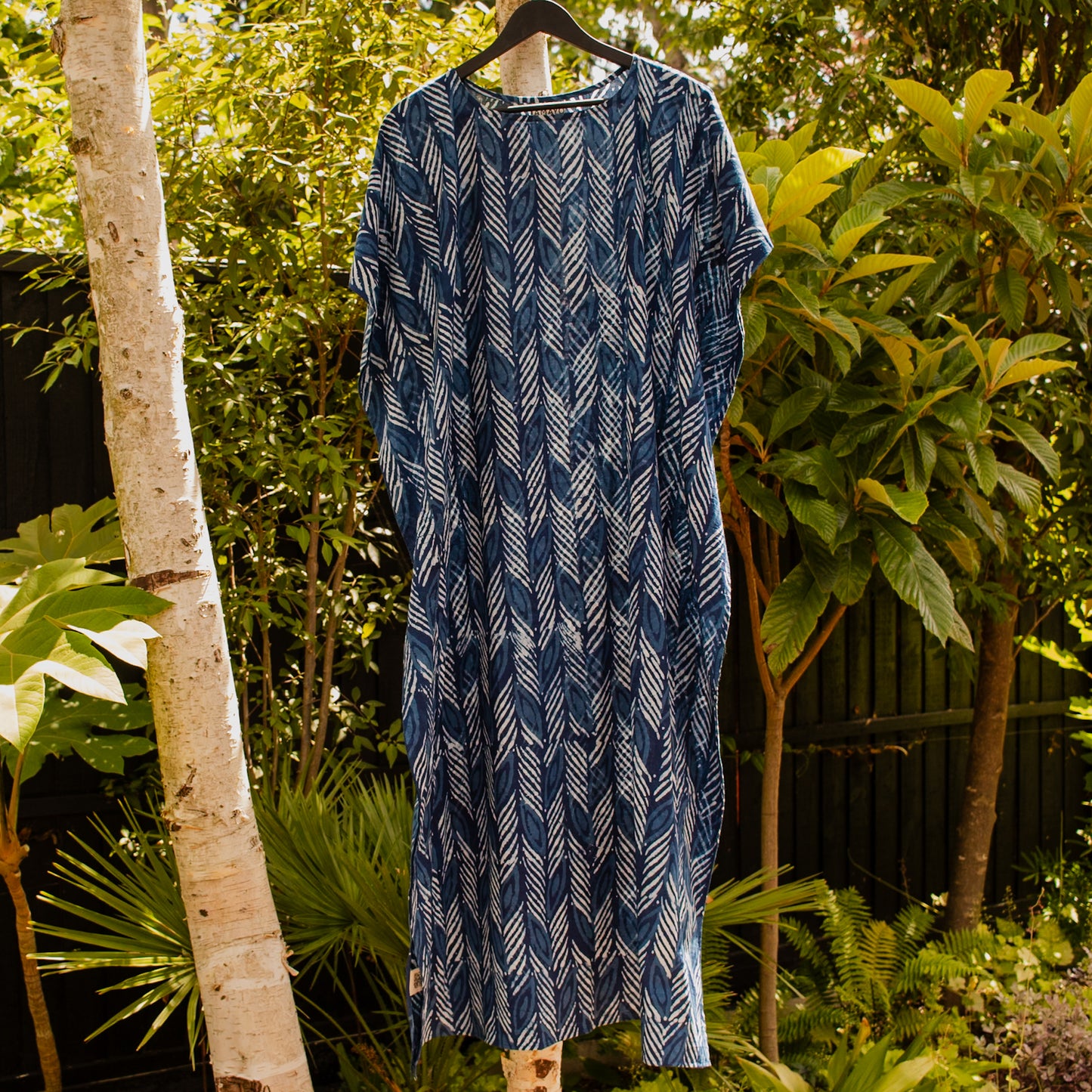 Leaf Print Kaftan
