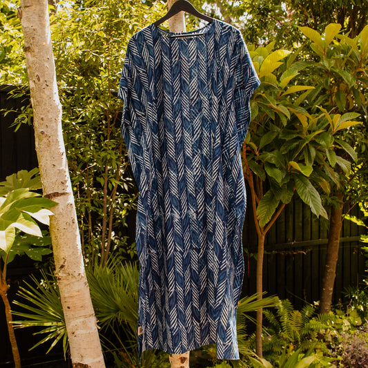 Leaf Print Kaftan