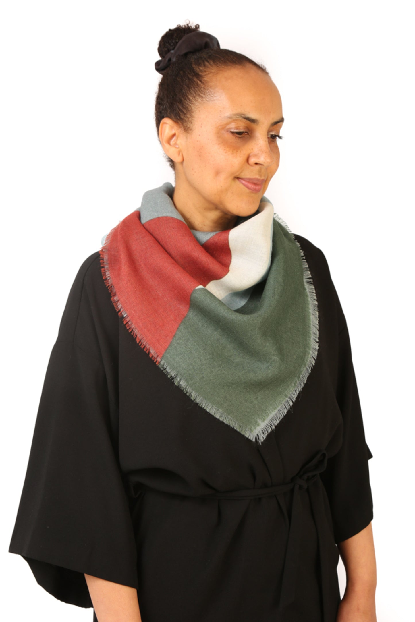 Rome Alpaca & Silk Scarf Green