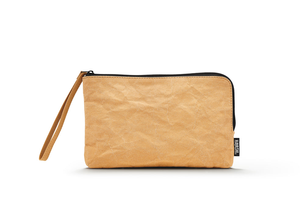 Recycled Paper Tidy Pouch, Tan